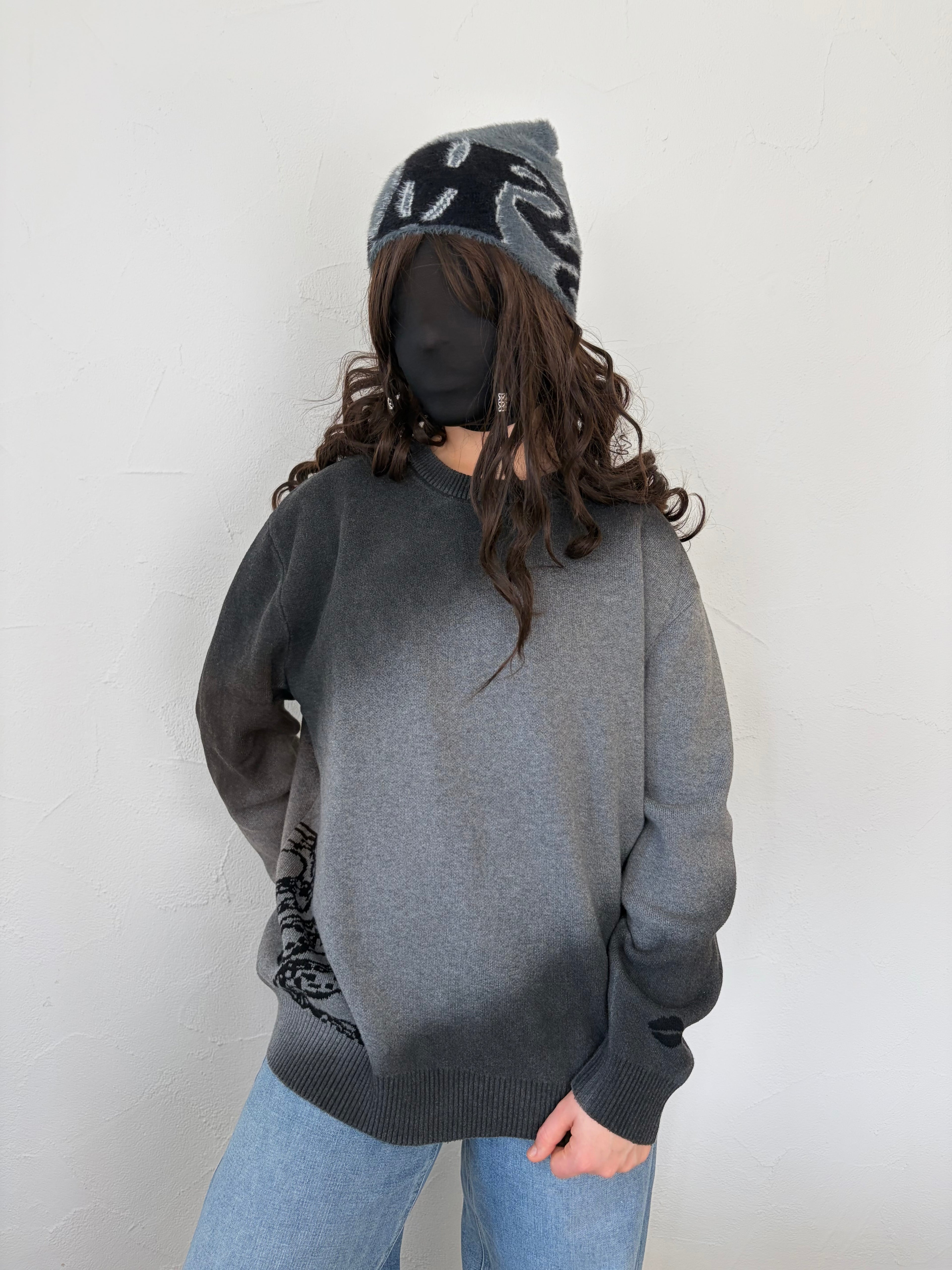 Knitted Spray Dye Sweater