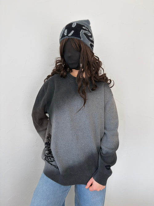 Knitted Spray Dye Sweater