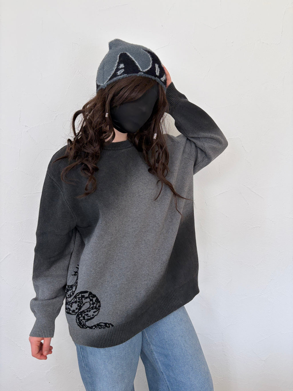 Knitted Spray Dye Sweater